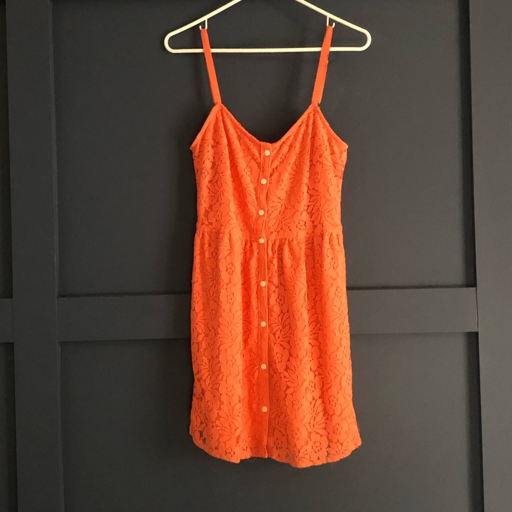 Volcom Orange Lace Dress